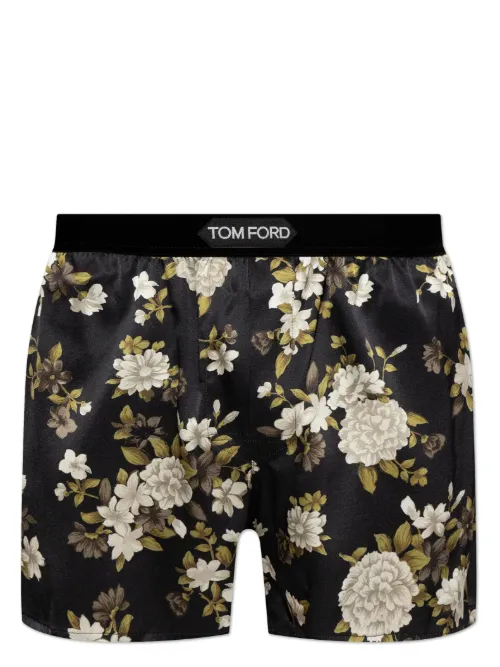 TOM FORD boxer en satin - Noir - TOM FORD - Modalova