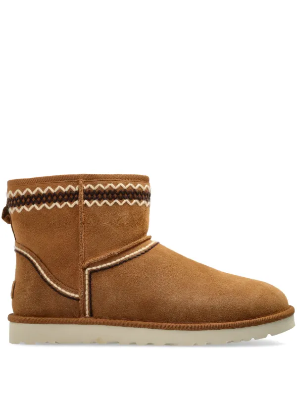 UGG Classic Mini Atherson Boots Brown FARFETCH CA