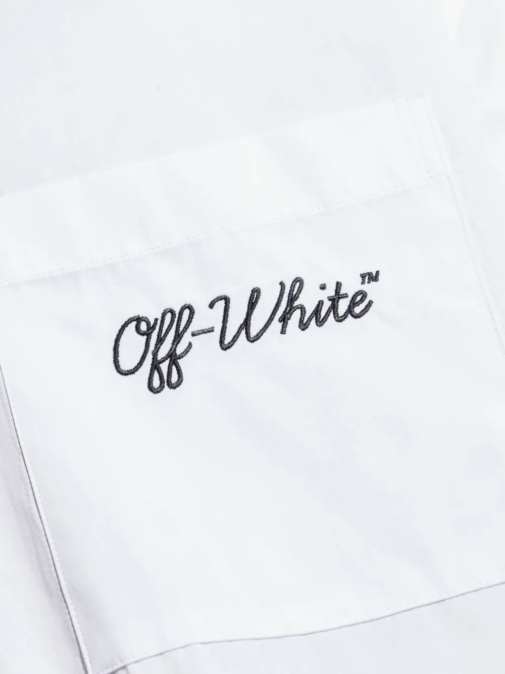 Off-White Overhemd met borduurwerk Wit