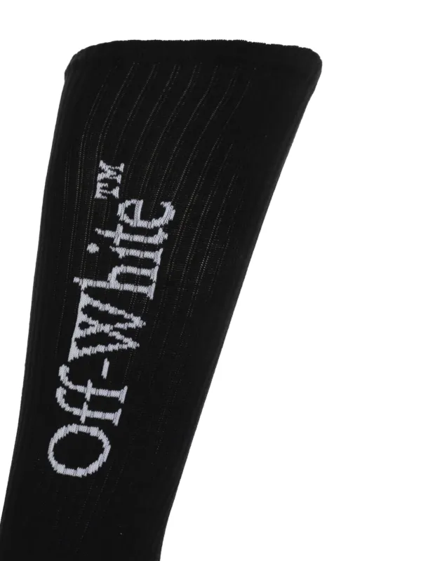 Off-White 国内発送 Quote ソックス Off-White Quote 靴下 | ブラック | FARFETCH JP