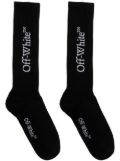 Off-White quote socks - Black