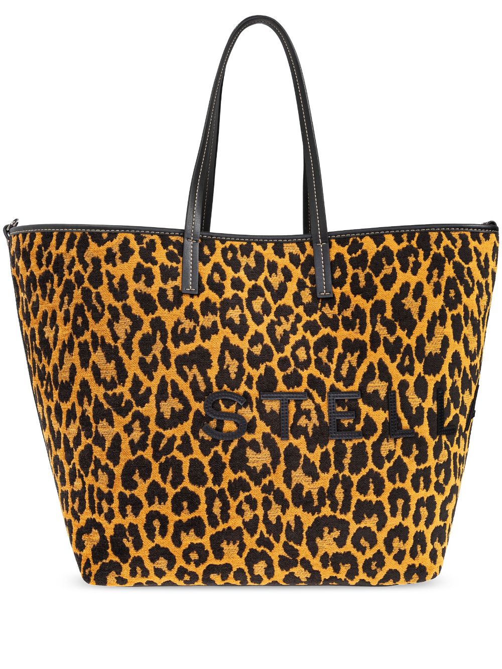 Stella McCartney Logo cheetah-print Tote Bag | Brown | FARFETCH