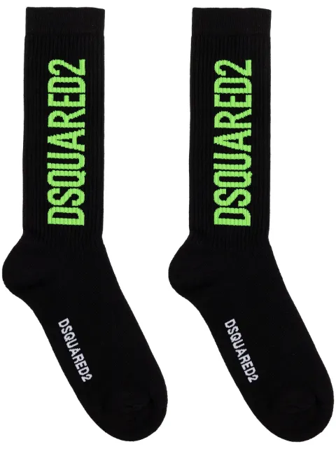DSQUARED2 logo crew socks