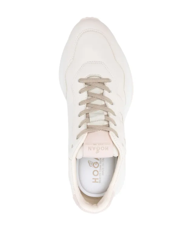 【送料関税込み】Hogan H641' Beige Leather Sneakers Hogan H641 suede and leather sneakers Hogan