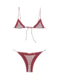 Oséree crystal-embellished bikini - Red