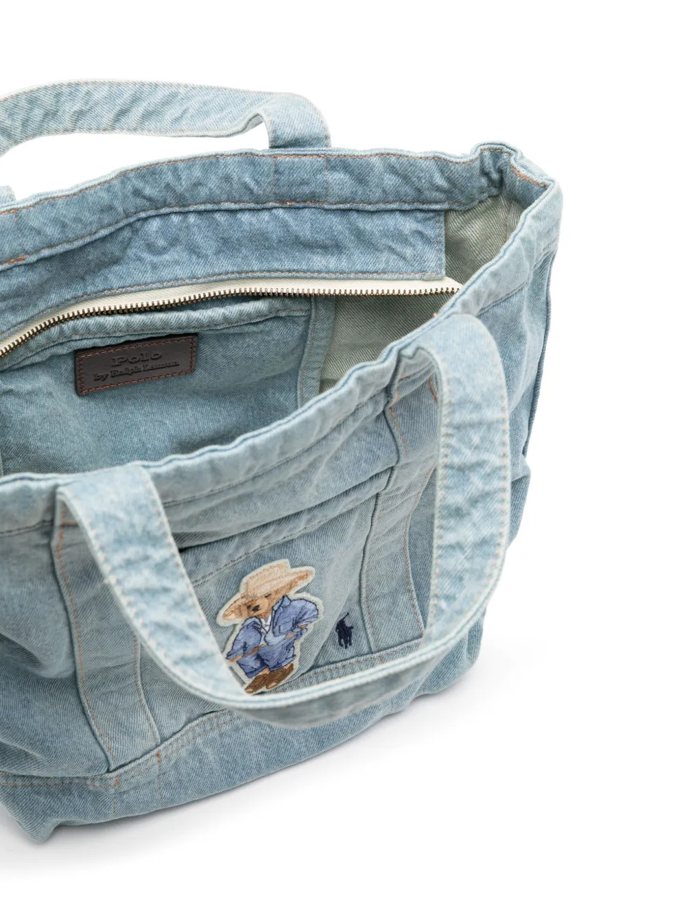 Polo Ralph Lauren Shopper met patch Blauw