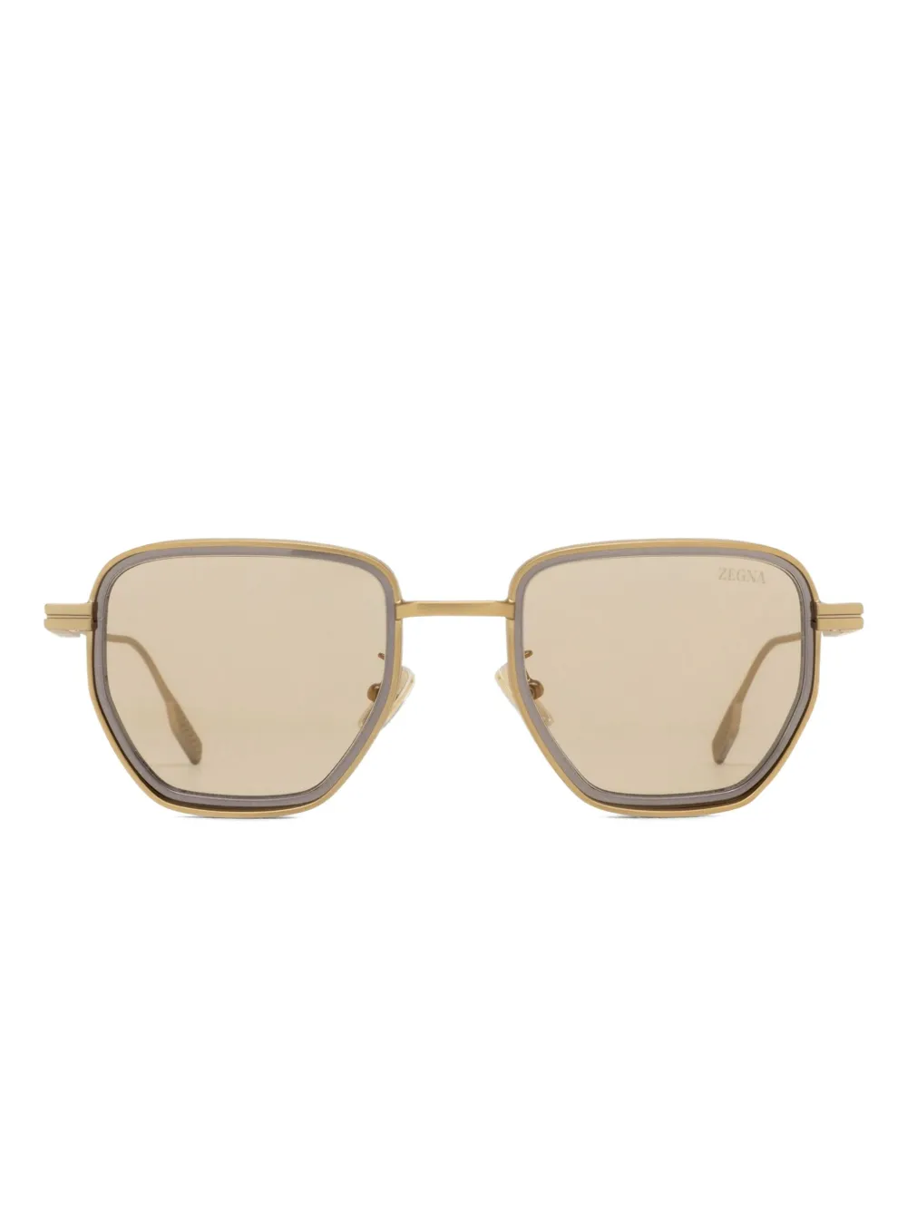 Zegna EZ0256 square sunglasses | Gold | Image 1