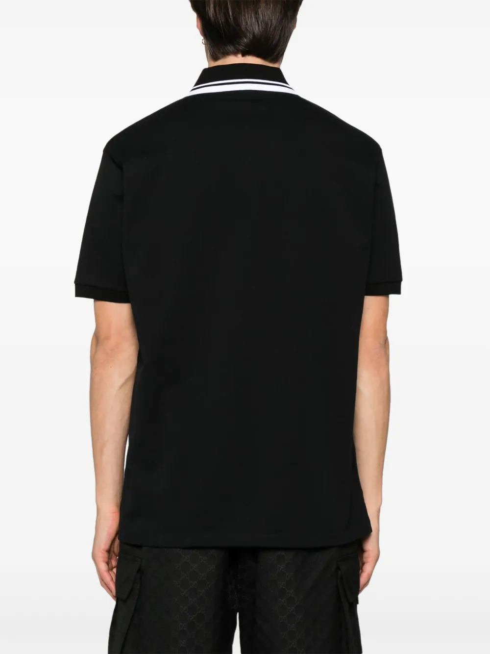 Gucci Web poloshirt Zwart