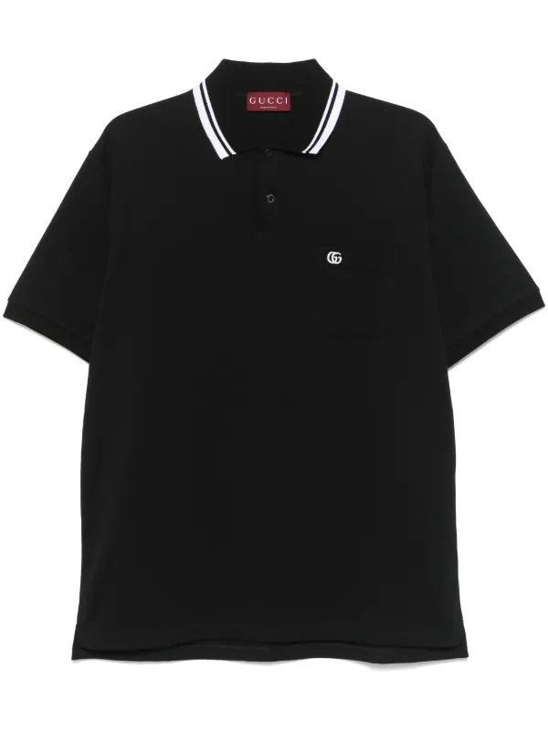 Gucci Web Polo Shirt Black FARFETCH