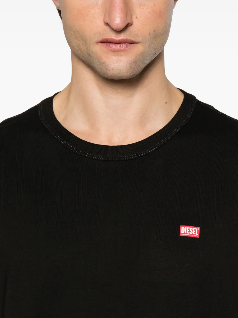 Diesel T-shirt met logoprint Zwart