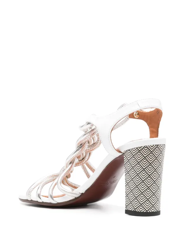 サンダル・ミュール CHIE MIHARA Women Sandals BANE46CITSI Silver Chie Mihara 75mm Bane Sandals | Silver | FARFETCH