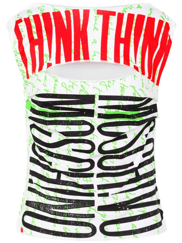 MOSCHINO グリーン ロゴ Tシャツ Moschino ロゴ Tシャツ | グリーン | FARFETCH JP