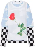 Moschino colour-block T-shirt - White