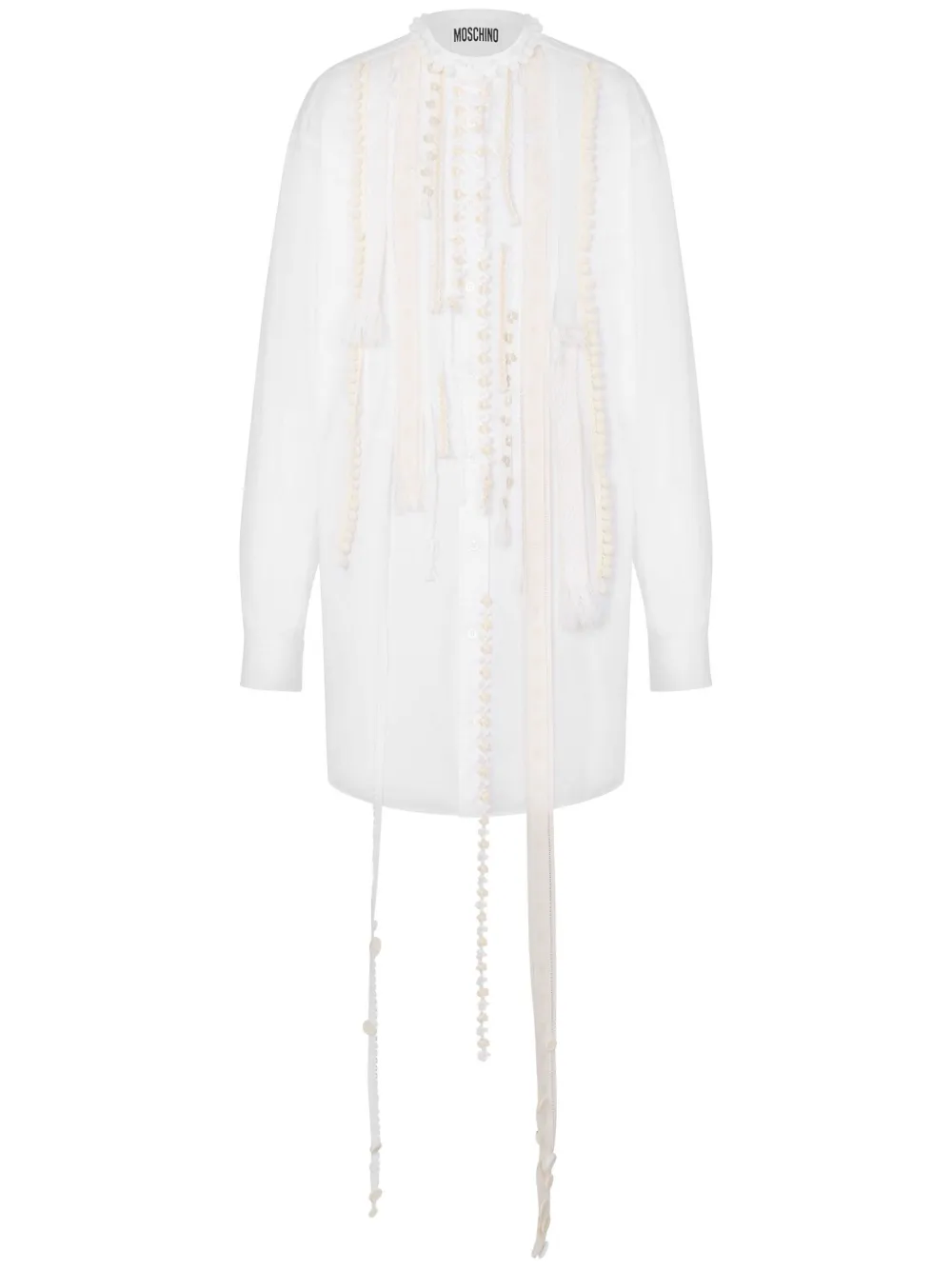 Moschino Jurk met applicatie-detail Wit