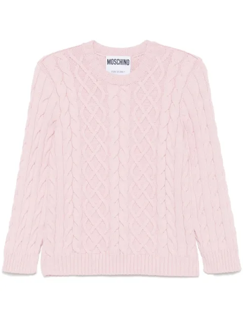 Moschino cable-knit sweater