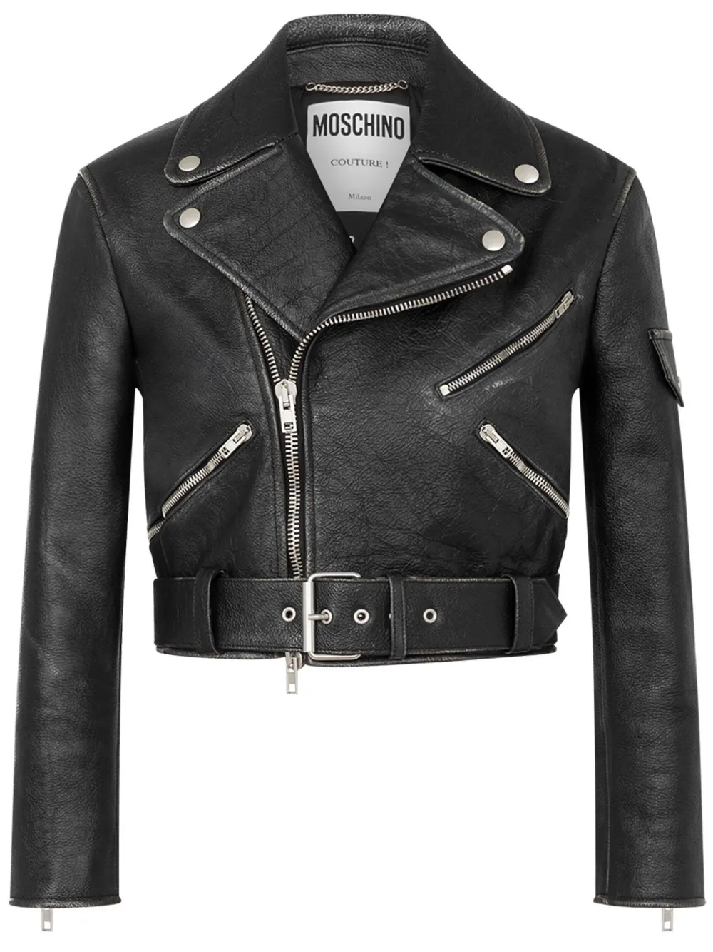 leather biker jacket