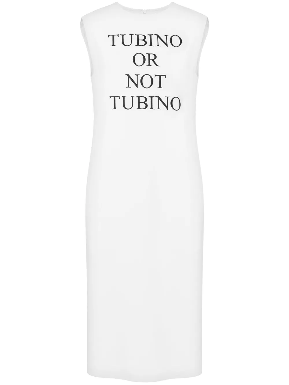 Moschino Midi-jurk met tekst-print Wit