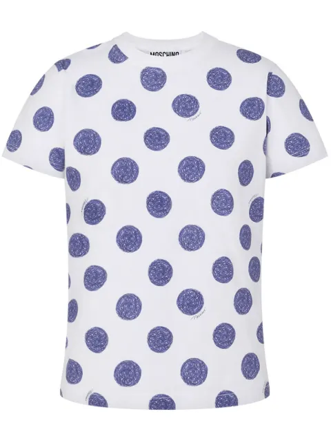 Moschino polka dot-print T-shirt 