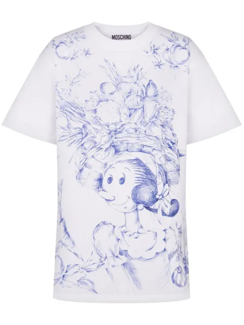 Moschino cartoon-print T-shirt