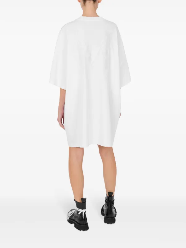 Moschino Cotton T-shirt Dress | White | FARFETCH