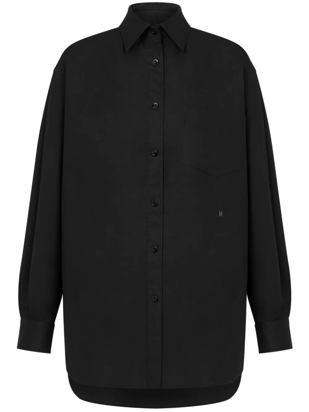 Moschino Overhemd met geborduurd logo Zwart