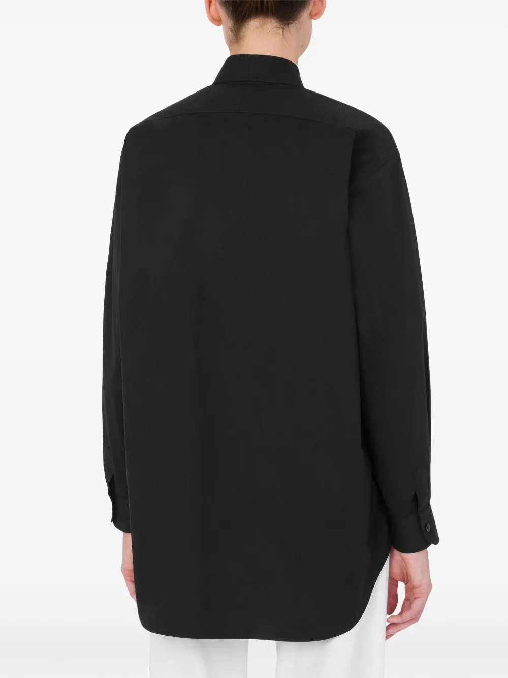 Moschino Overhemd met geborduurd logo Zwart