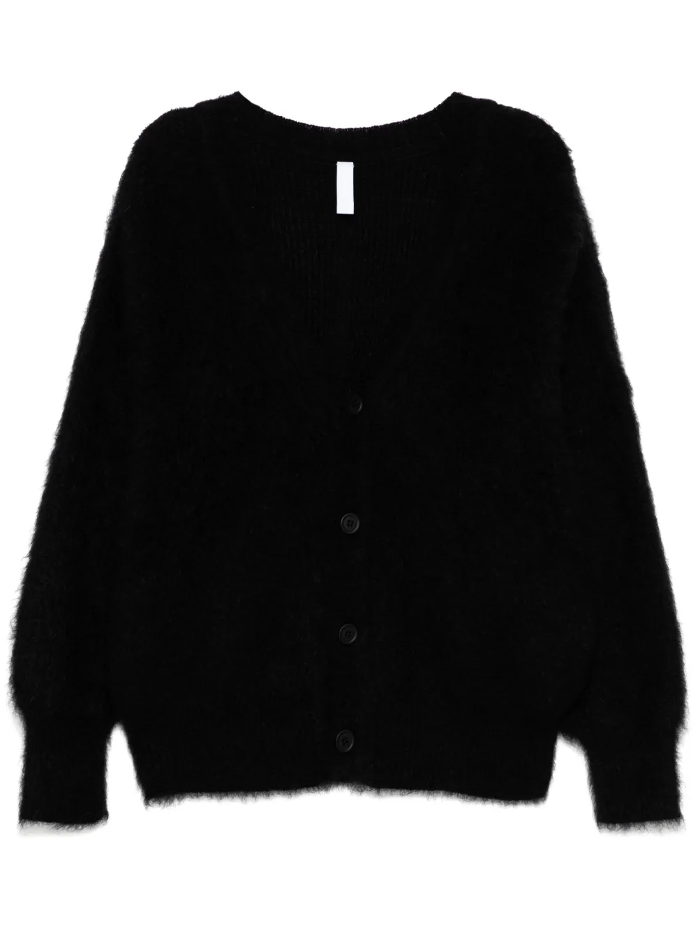 brushed effect cardigan