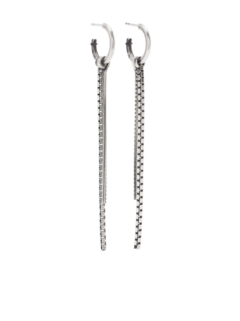 WERKSTATT:MÜNCHEN box chain earrings | Silver | Image 1