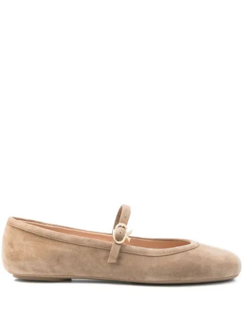 Gianvito Rossi suede ballet flats