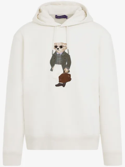 Ralph Lauren Purple Label hoodie con motivo Teddy Bear
