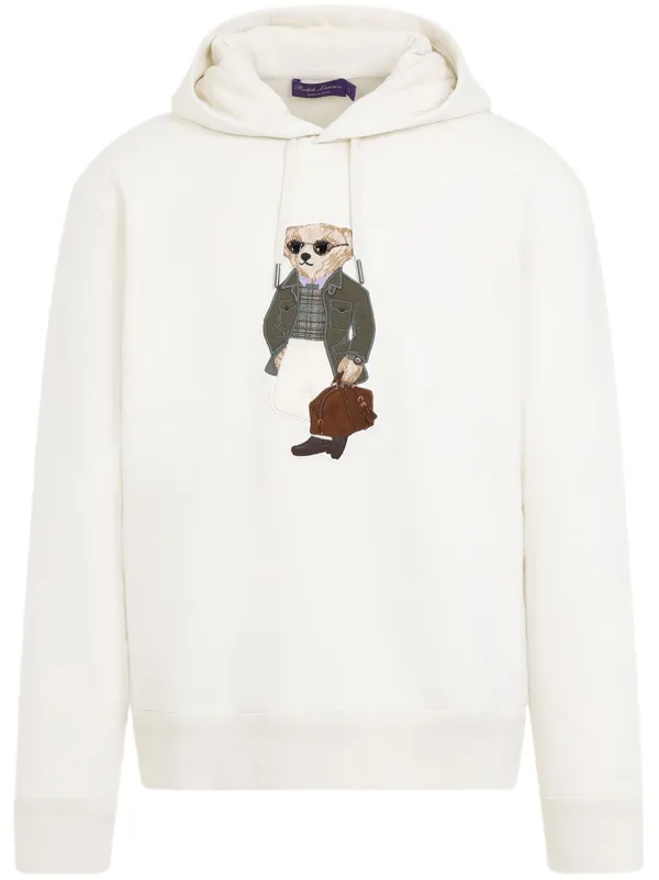 【PURPLE LABEL】RALPH LAREN ポロベア パーカー Ralph Lauren Purple Label テディベア パーカー | ニュートラル