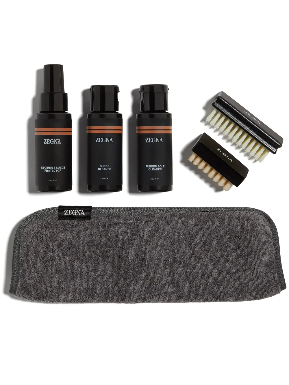 Zegna Triple Stitch™ Care Kit In 黑色