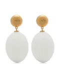 Moschino egg-pendant earrings - Gold