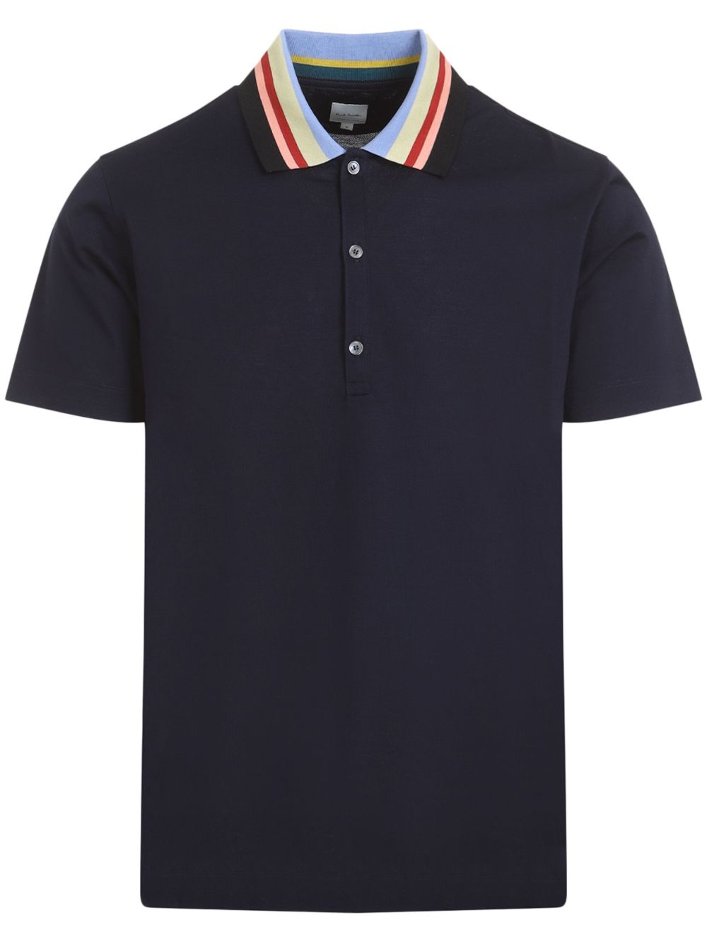 stripe-detailing polo shirt