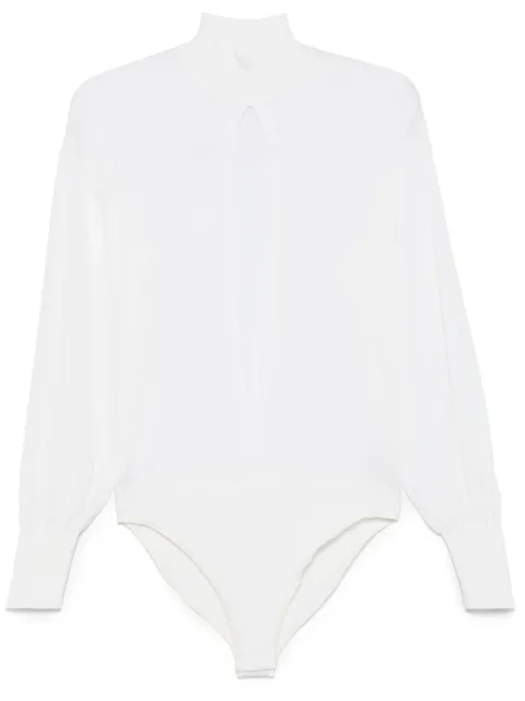 Alaïa fine-knit bodysuit