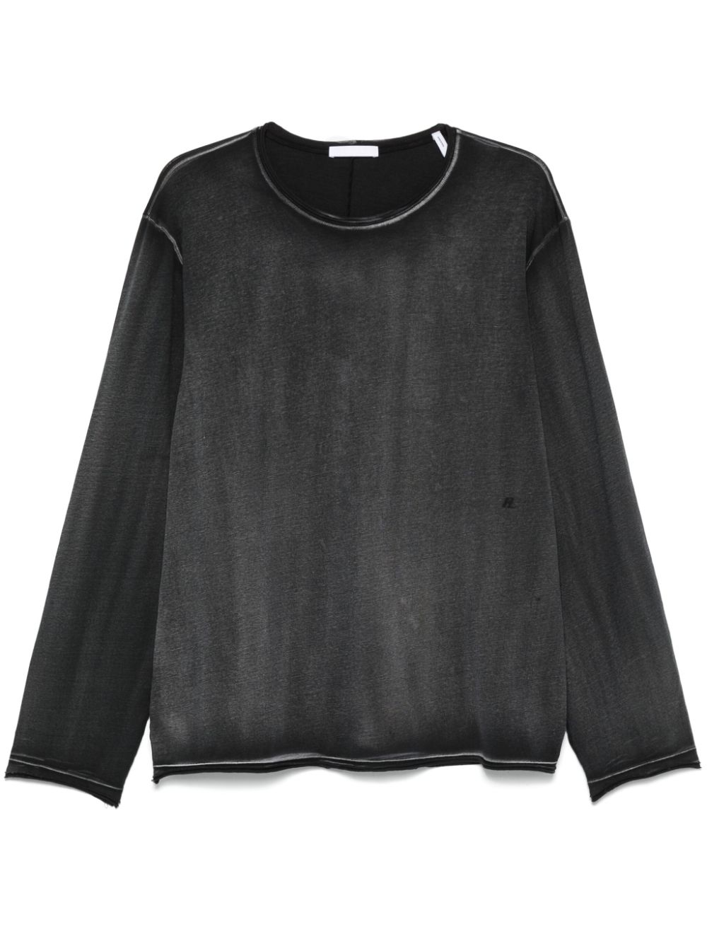 garment-dyed long-sleeve T-shirt