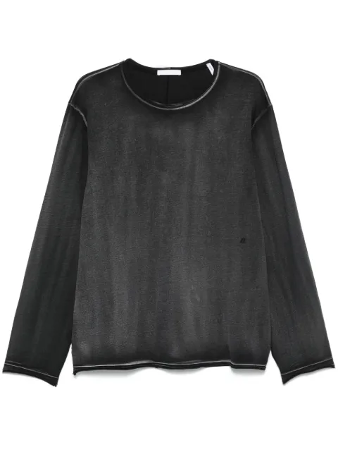 Helmut Lang garment-dyed long-sleeve T-shirt