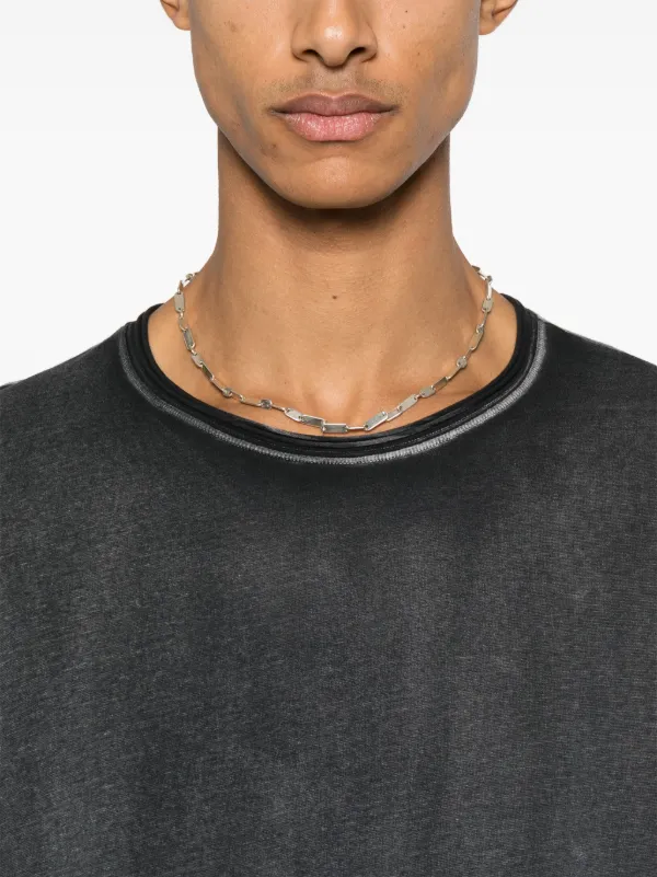 Helmut Lang ガーメントダイ ロングTシャツ | ブラック
