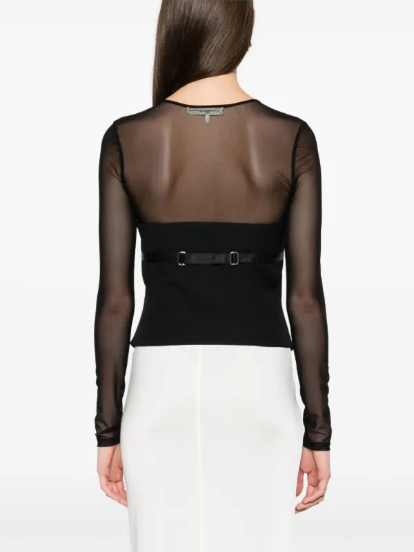 Alexander Wang デコンストラクテッド トップ | ブラック