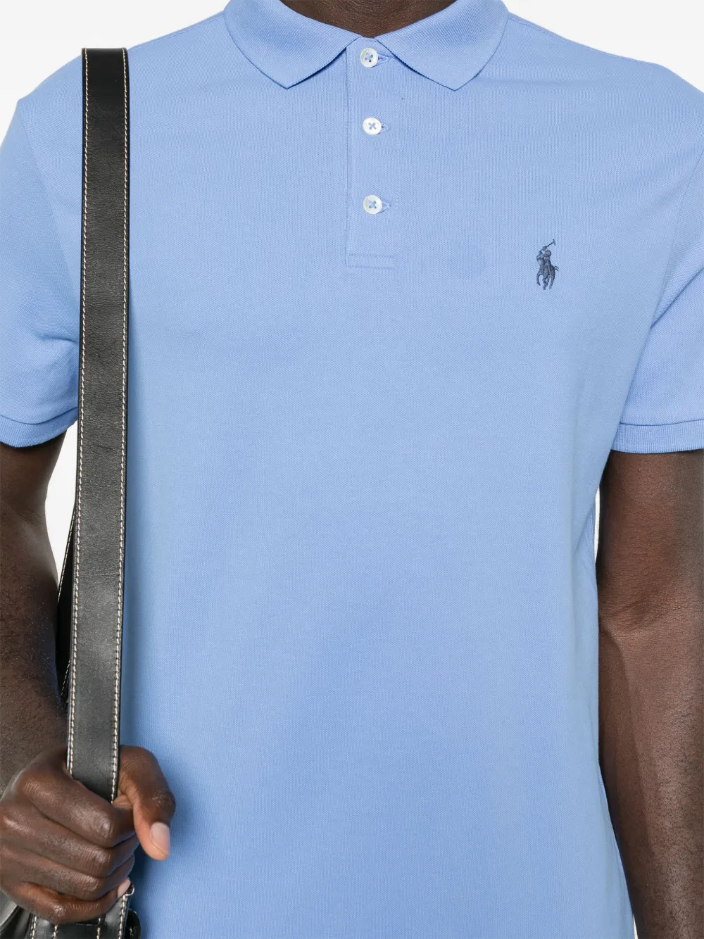 Polo Ralph Lauren Polo Pony-embroidered Polo Shirt In Blue