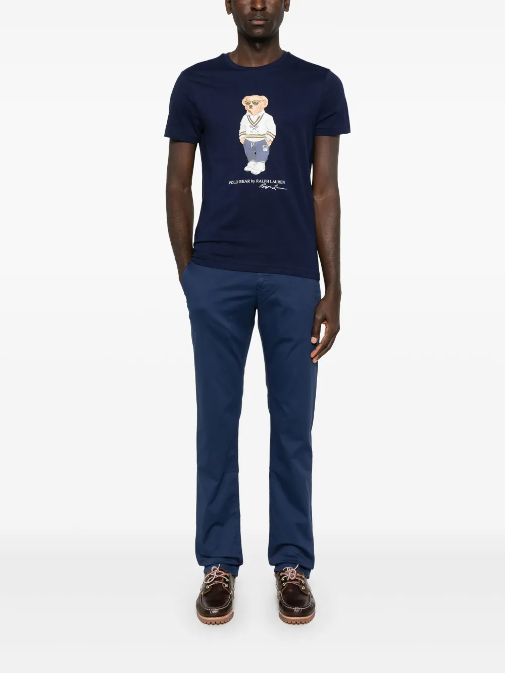 Polo Ralph Lauren T-shirt met Polo Bear-print Blauw