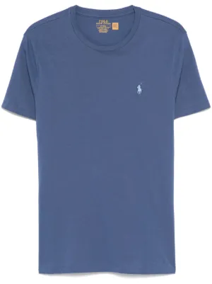 Palace x Ralph Lauren Waffle Pocket Tee | Blue | FARFETCH ID