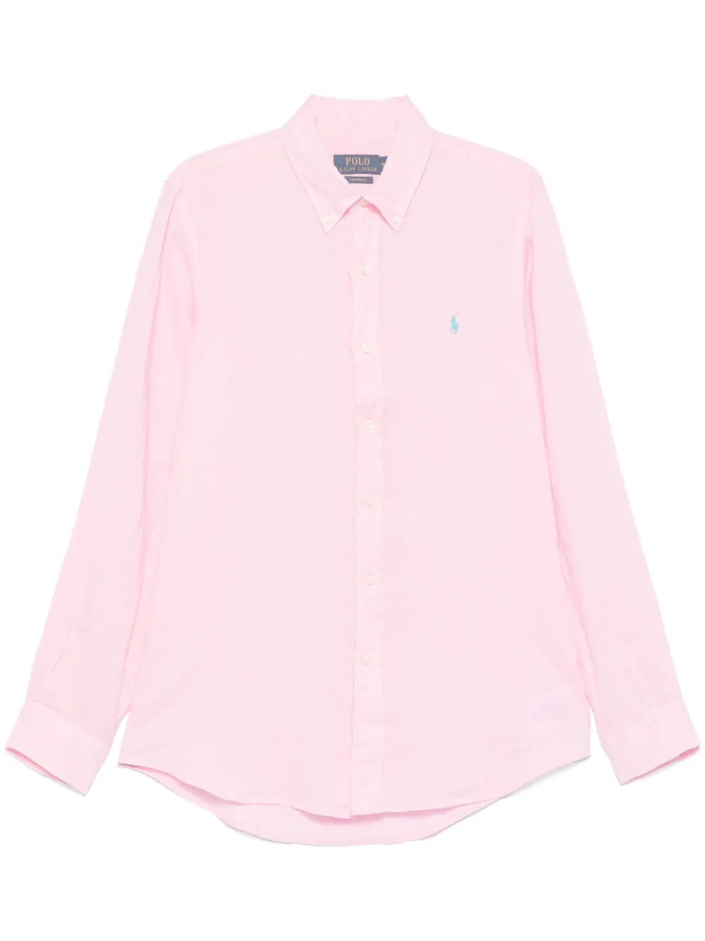 Shop Polo Ralph Lauren Polo-pony-motif Shirt In 粉色
