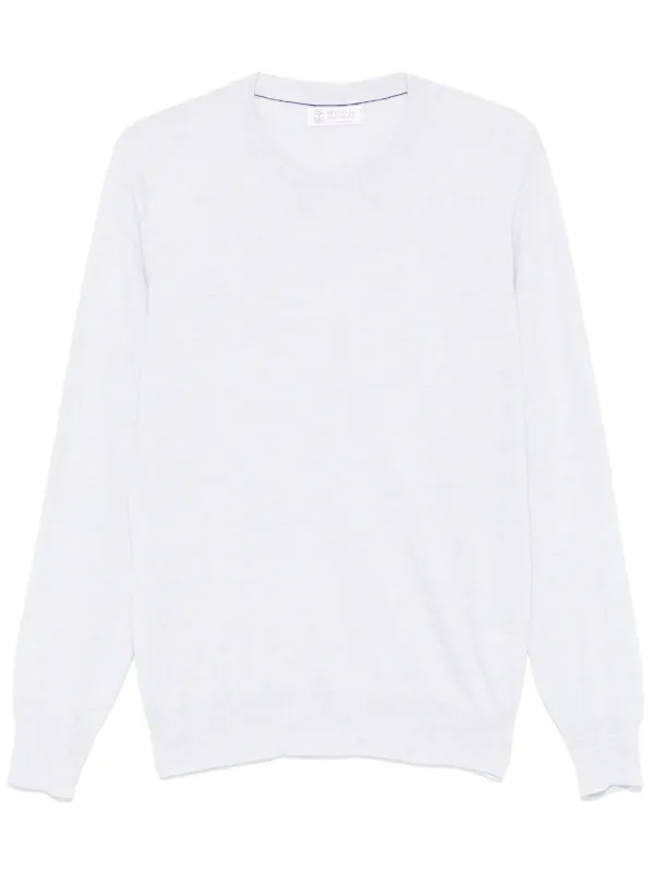 Brunello Cucinelli Fine-knit Sweater in Blue