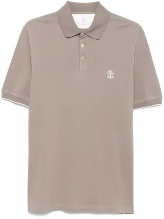 Tシャツ・カットソー BRUNELLO CUCINELLI Brunello Cucinelli Brown Brunello Cucinelli Sparkling Cashmere-Silk Blend Knit T