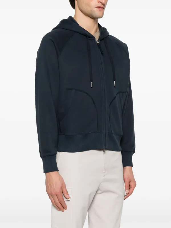 【送料込】TOM FORD コットンジャージー ジップアップフーディー Tom Ford Cotton-blend jersey zip-up hoodie TOM FORD