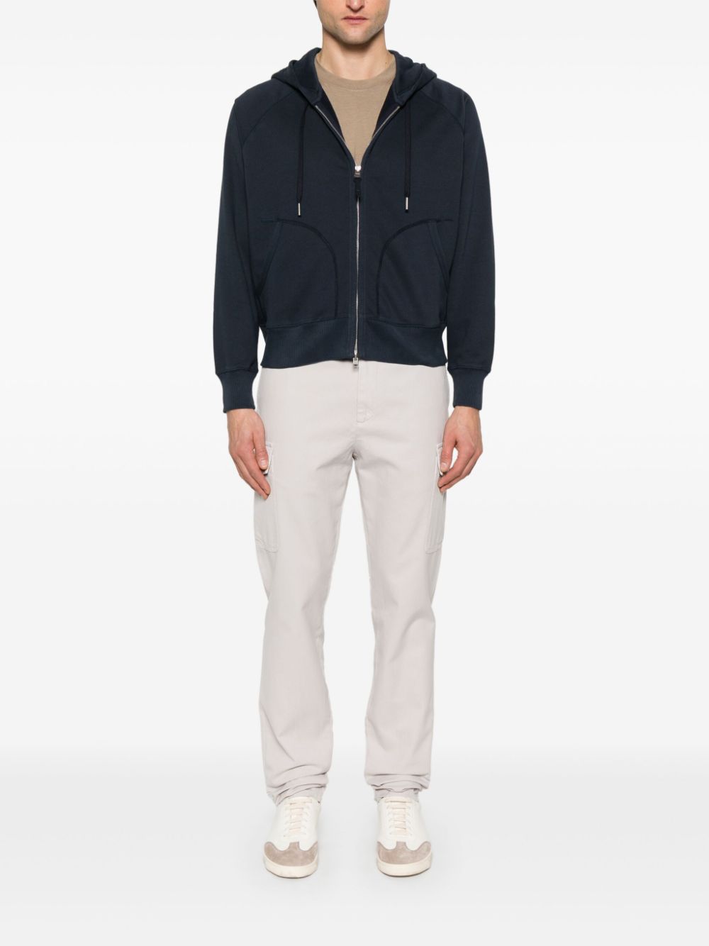 TOM FORD Hoodie met rits - Blauw