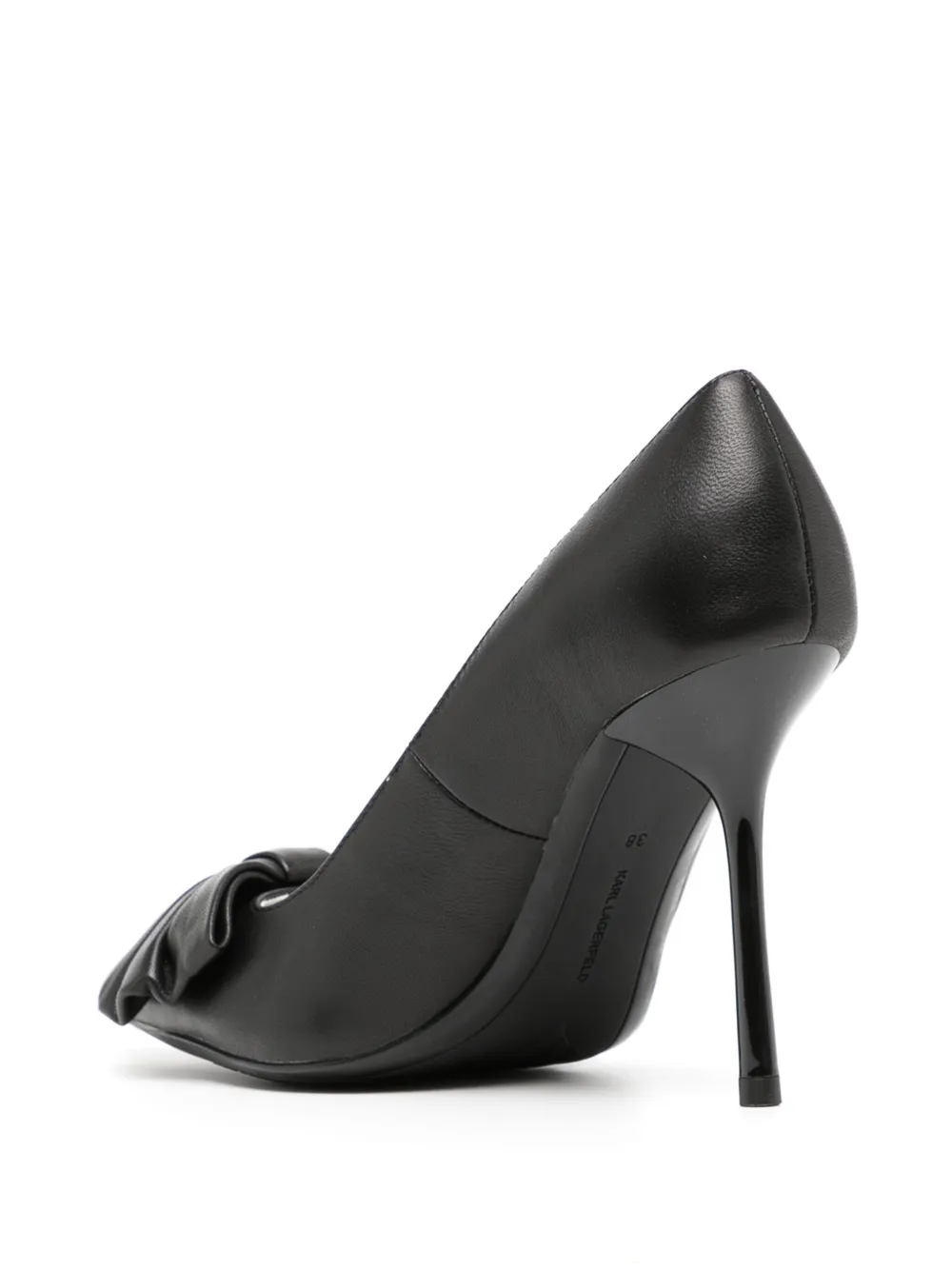 Karl Lagerfeld Sarabane bow pump Black