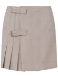 Moschino checked mini skirt - Neutrals