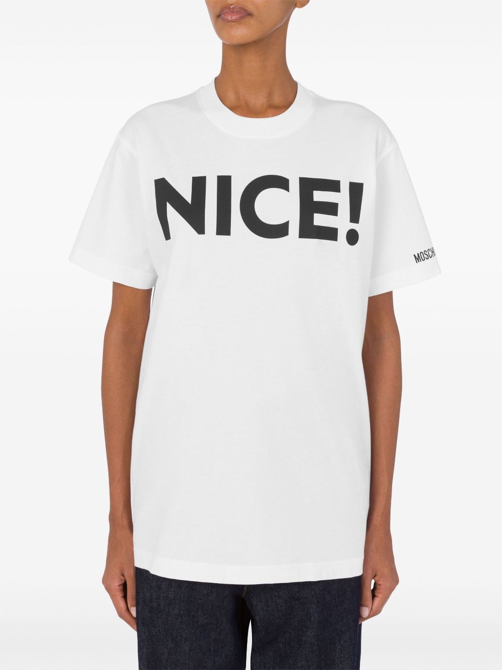 Moschino T-shirt met print - Wit